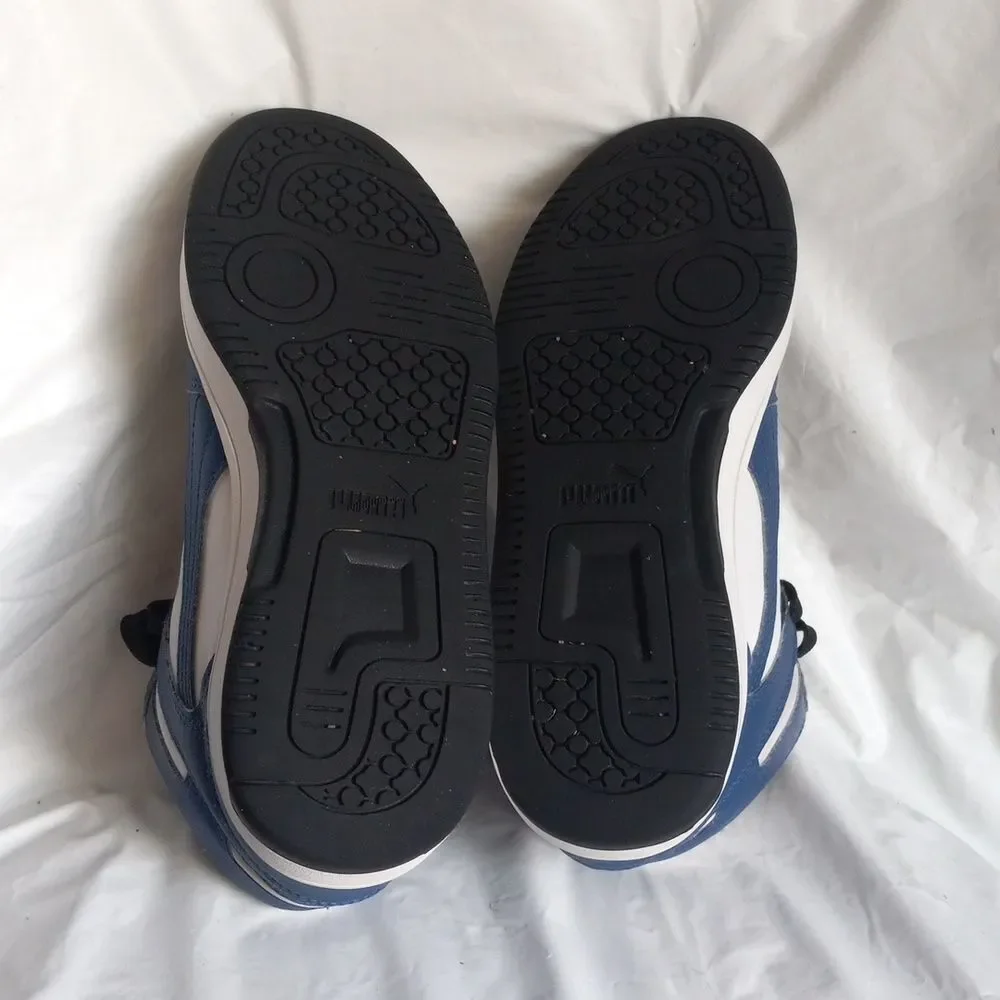 Puma 6 Mens White and Blue